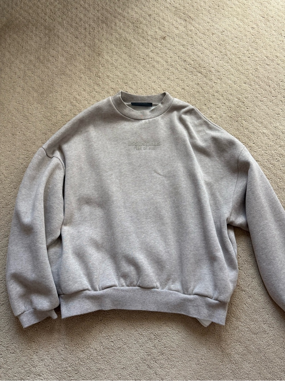 Essentials Men’s Crewneck Sweatshirt - light gray